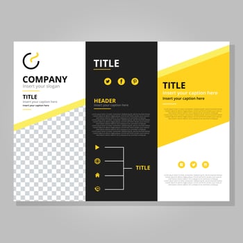 Modern Tri-Fold Brochure Template vector