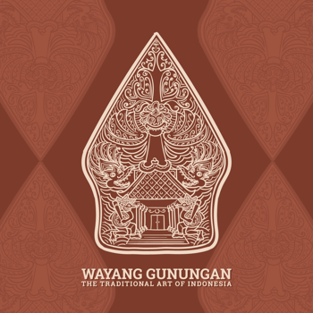 Gunungan Wayang vector
