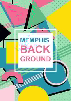 Memphis Background vector