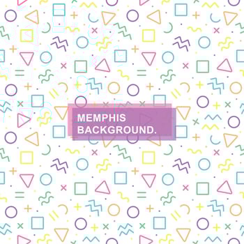 Seamless Memphis Background vector