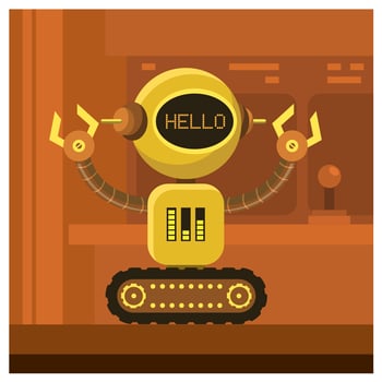Robot Character Design vector