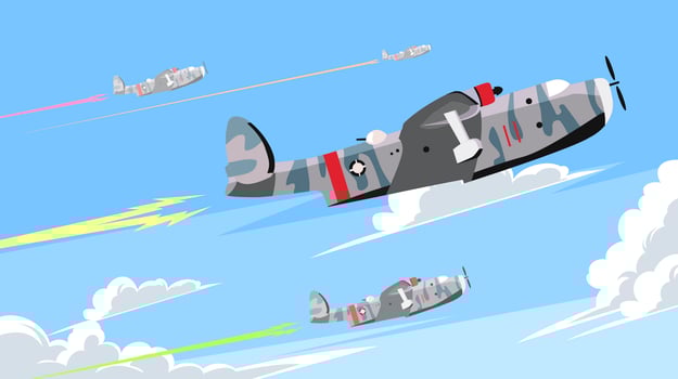 Glider Attractions Vector