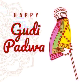 Gudi Padwa Background vector