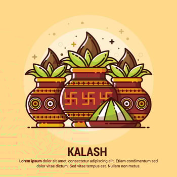 Copper Kalash Illustration vector