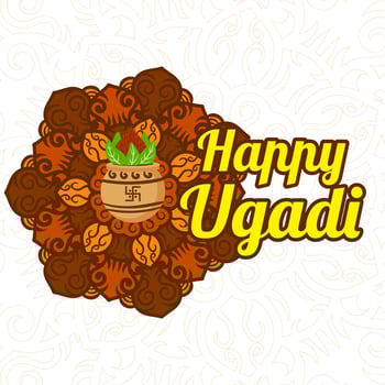 Happy Ugadi Background vector