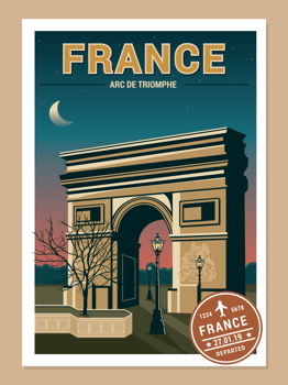 Postcards of The World vector