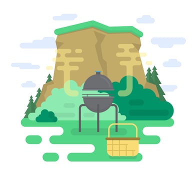Nature Picnic vector