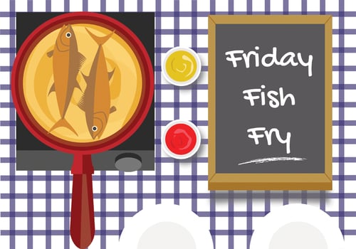 Friday Fish Fry Vector Design