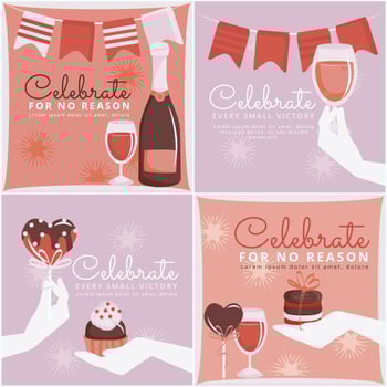 Vector Celebration Cards