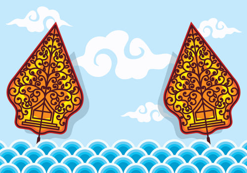 Gunungan Wayang vector