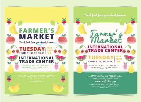 Vector Farmers Market Flyer