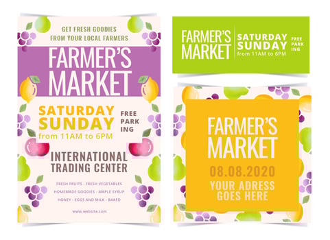 Vector Farmer's Market Flyers
