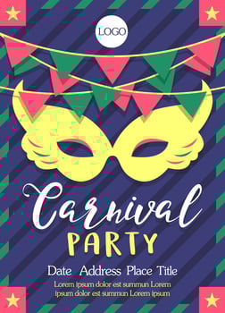 Carnival Poster Template Vector