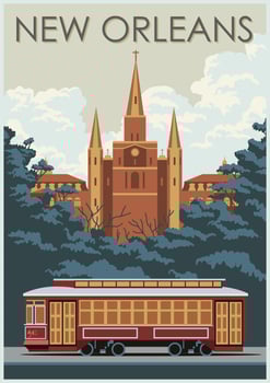 New Orleans Streetcar vector