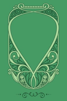 Natural Art Nouveau Frame Vector
