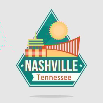 Nashville City Landscape vector