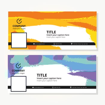 Colorful Facebook Cover Template vector