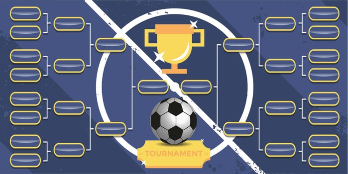 Tournament Bracket Poster Vector
