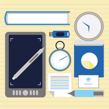 Vector Office Desktop Elements