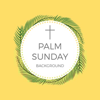 Flat Palm Sunday Vector Background