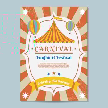 Carnival Poster Template Vector