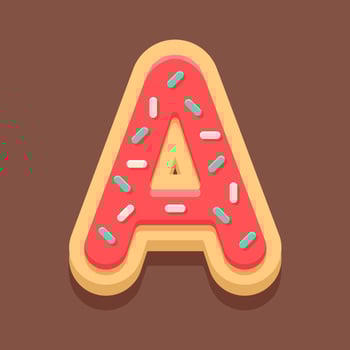 Letter A 4 vector