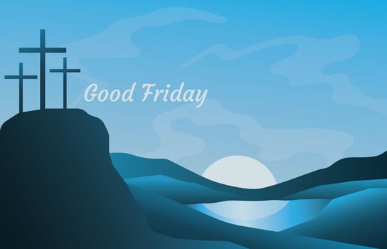 Good Friday Landscape vector