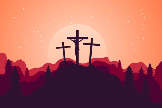 Mount Calvary Landscape Vectors