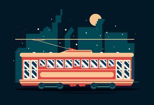New Orleans Streetcar Vector
