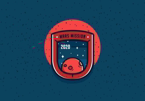 Mission To March Patch Vector 