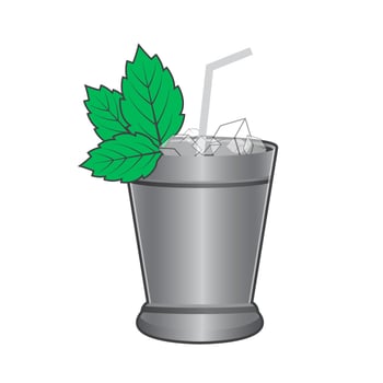 Simple Mint Julep Vector