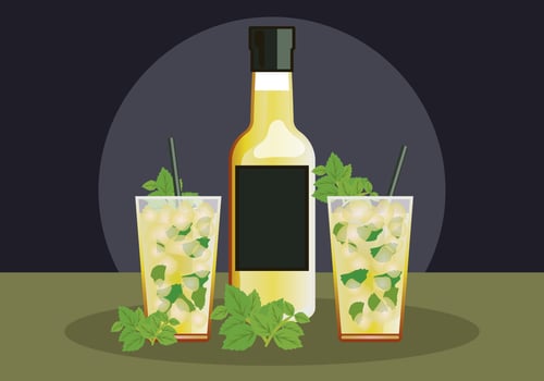 Mint Julep Illustration vector