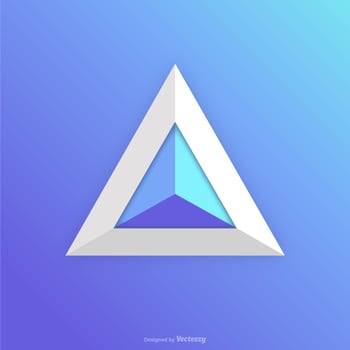 Abstract Prism Icon Logo Vector Design