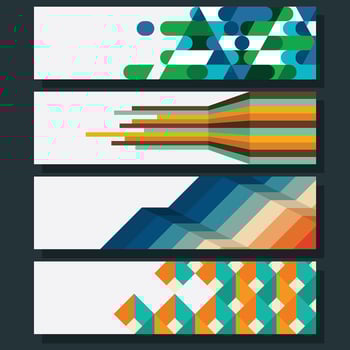 Geometric Banner vector