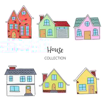 Cute Houses Collection  vector
