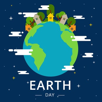Earth Day Vector Illustration