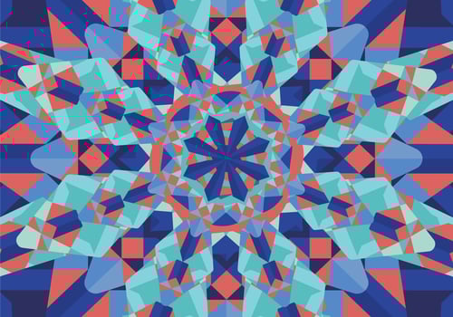 Kaleidoscope pattern vector