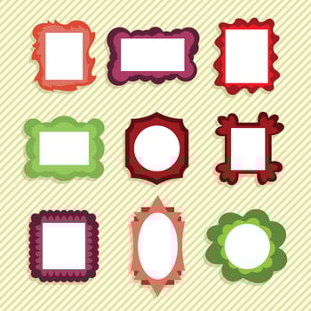 Cute Funky Frames vector