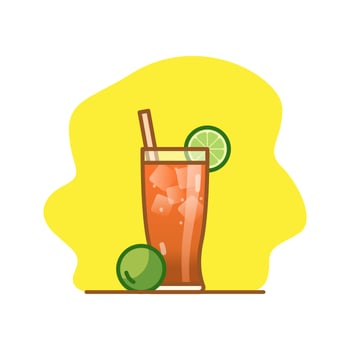 Michelada cocktail vector
