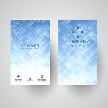 Modern business card design  vector