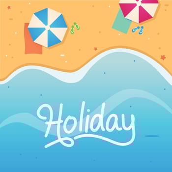 Beach Holiday Vacation Illustration vector