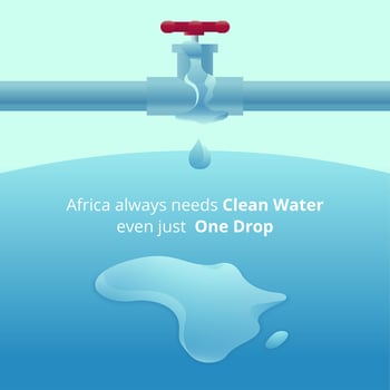 Clean Water fo Africa Vector