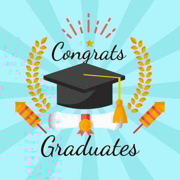 Graduation Template Design Vector 