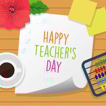 Happy Teachers Day  vector