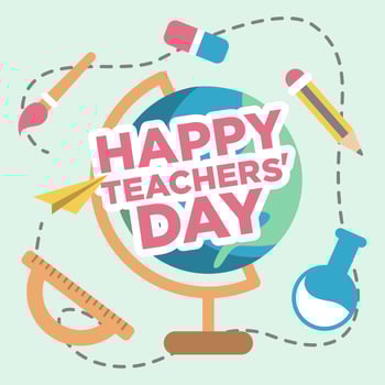 Happy Teachers Day Illustration vector