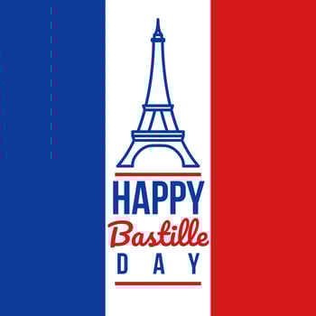 Happy Bastille Day vector