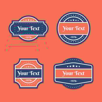 Vector Set Vintage Labels