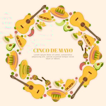 Vector Cinco De Mayo Wreath