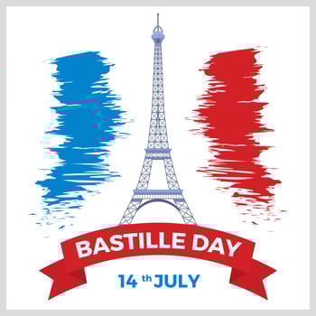 Flat Bastille Day Vector