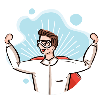 Superhero Dad vector